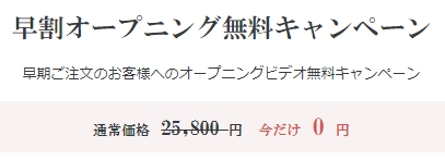 ナナイロウェディングオープニングムービー無料キャンペーン